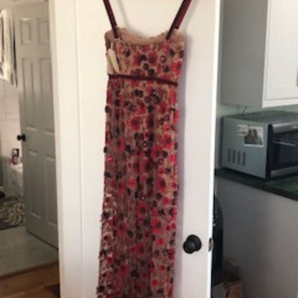 Free People Floral Illusion Dress, Size 4 - Picture 2 of 5